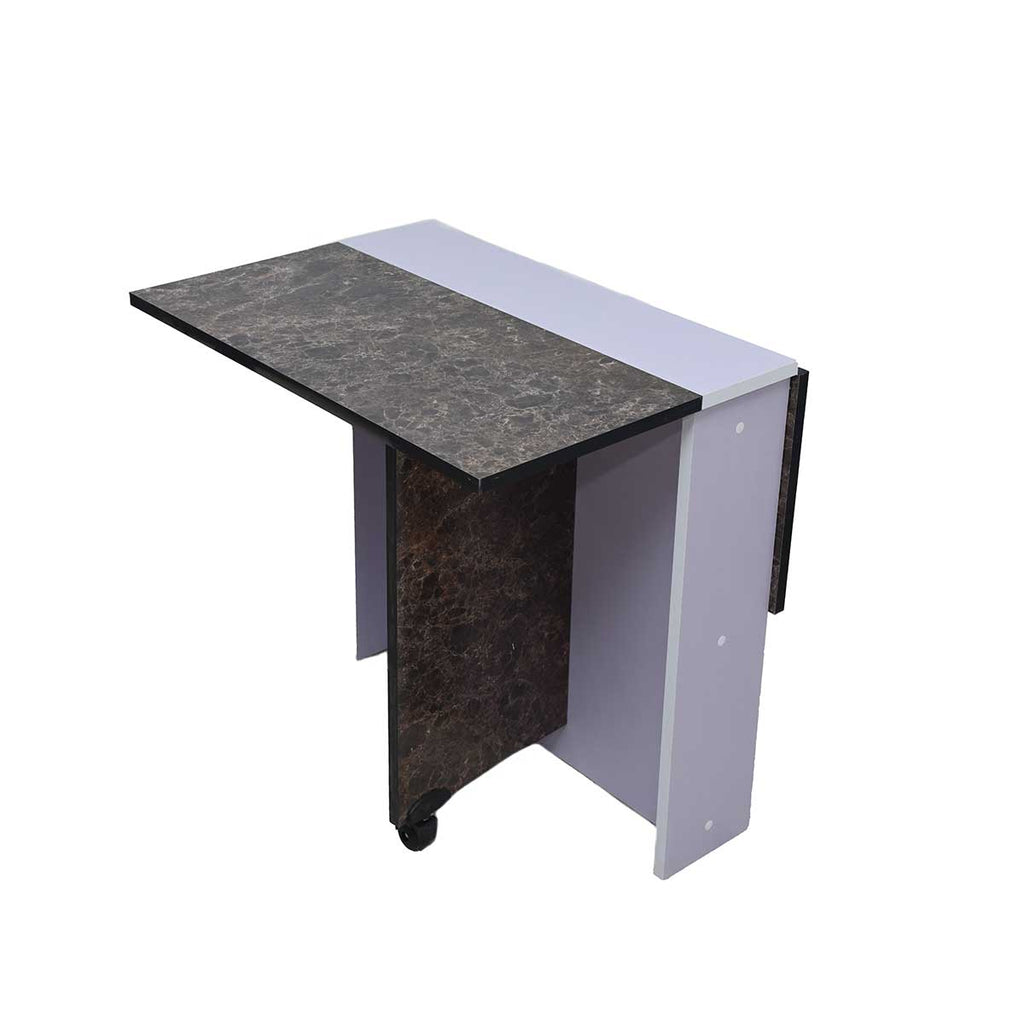 Table à Manger Pliante Multifonctionnelle Couleur Marbré